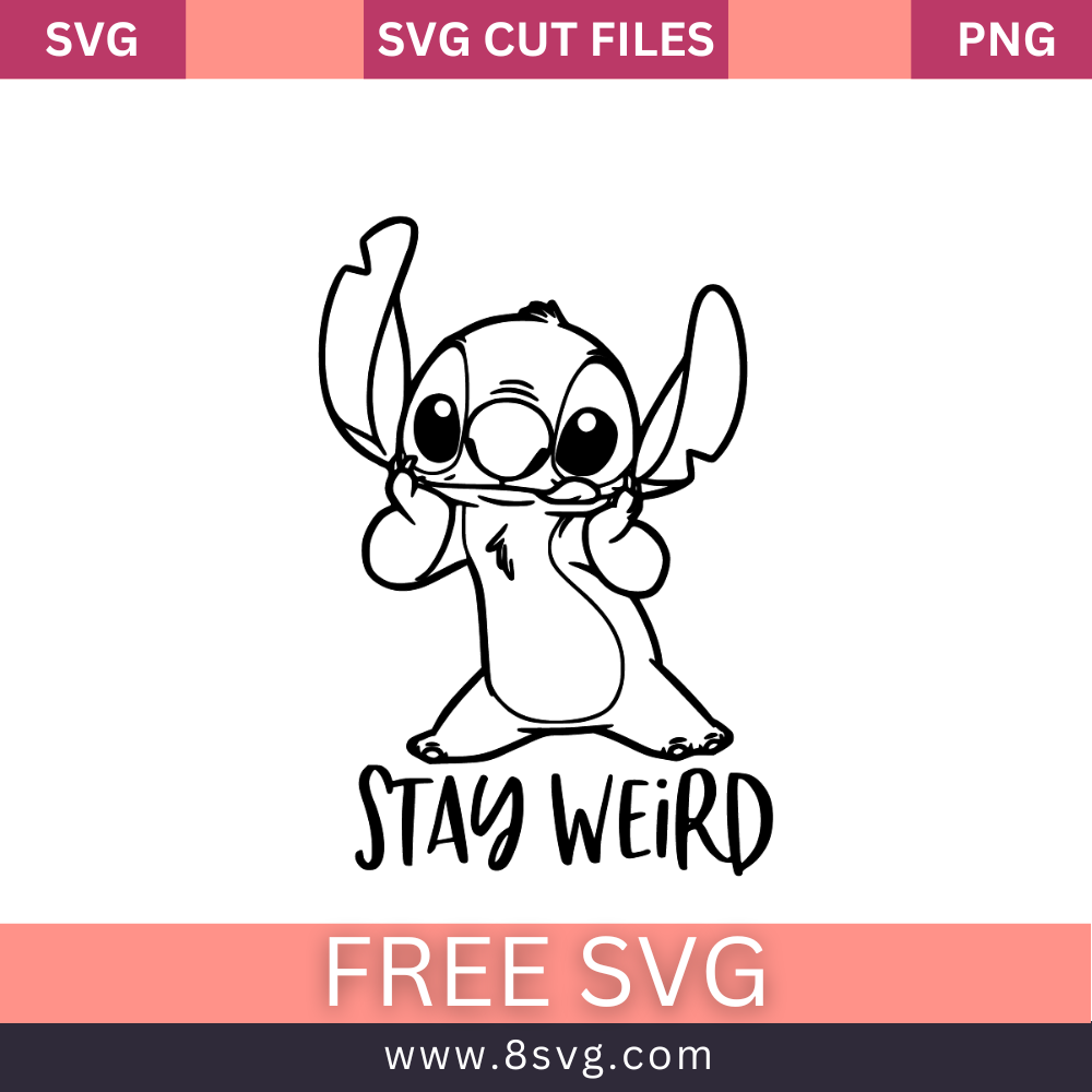 Stay Weird Svg Free Cut File For Cricut