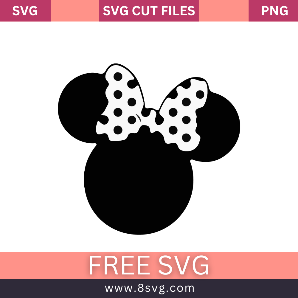 Disney Minnie Disney SVG Free Cut File For Cricut