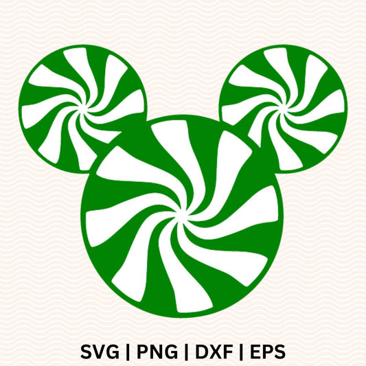 Disney Mickey Candy Cane SVG - Free file for Cricut & Silhouette