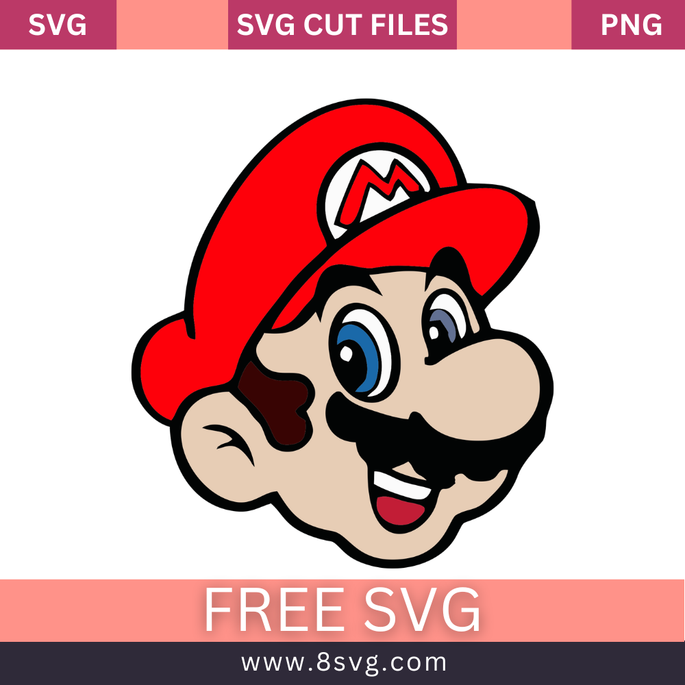 Super Mario Logo, Symbol, Meaning Svg Free Cut File