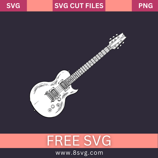 Guitar SVG Free Cut File for Cricut Download