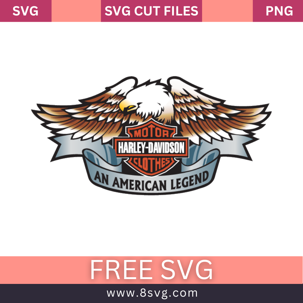 Motor Clothes Harley-Davidson An American Legend SVG Free Cut File