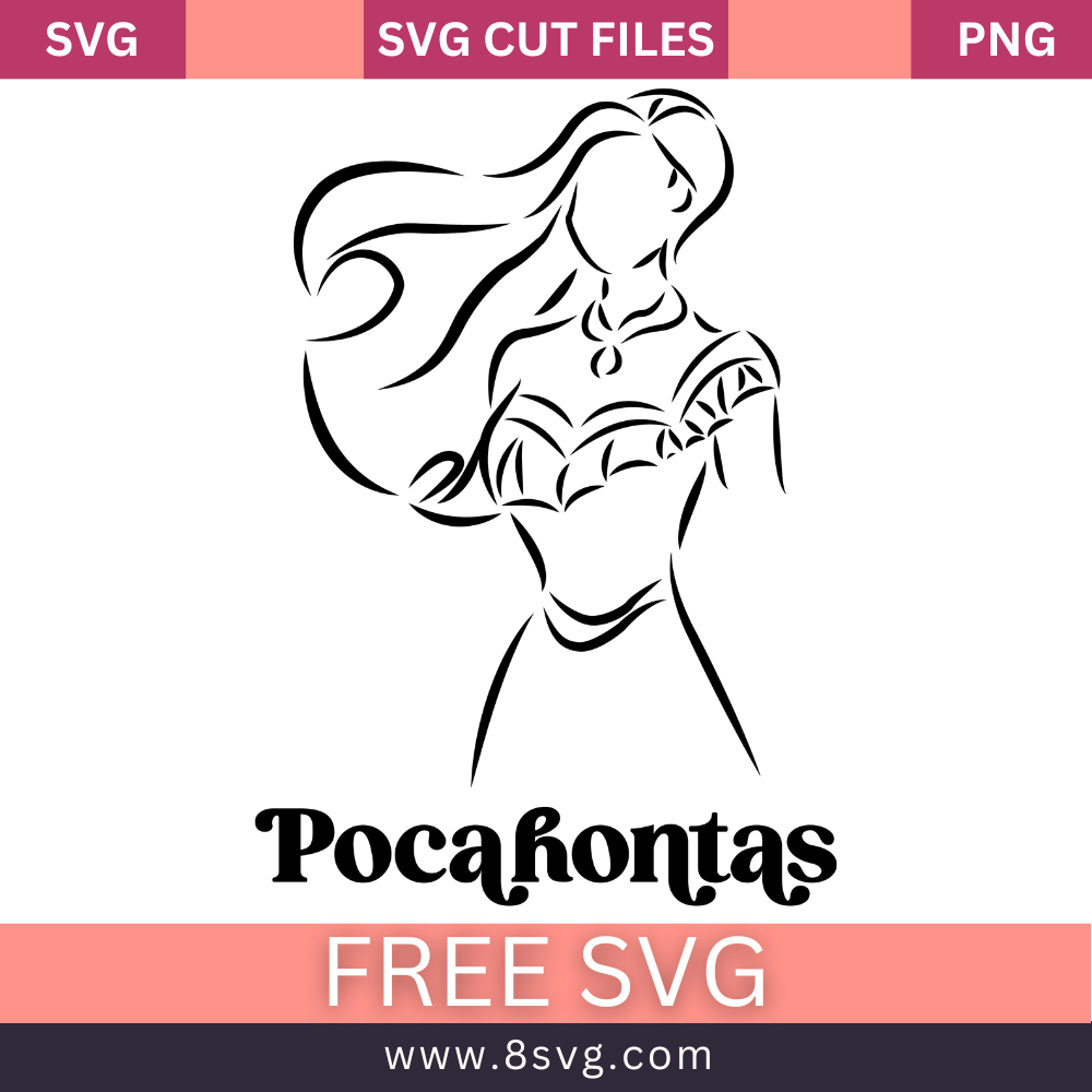 Disney Princess Pocahontas Svg Free Cut File For Cricut