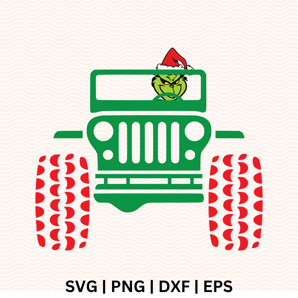 truck Grinch SVG Free File For Cricut & Silhouette