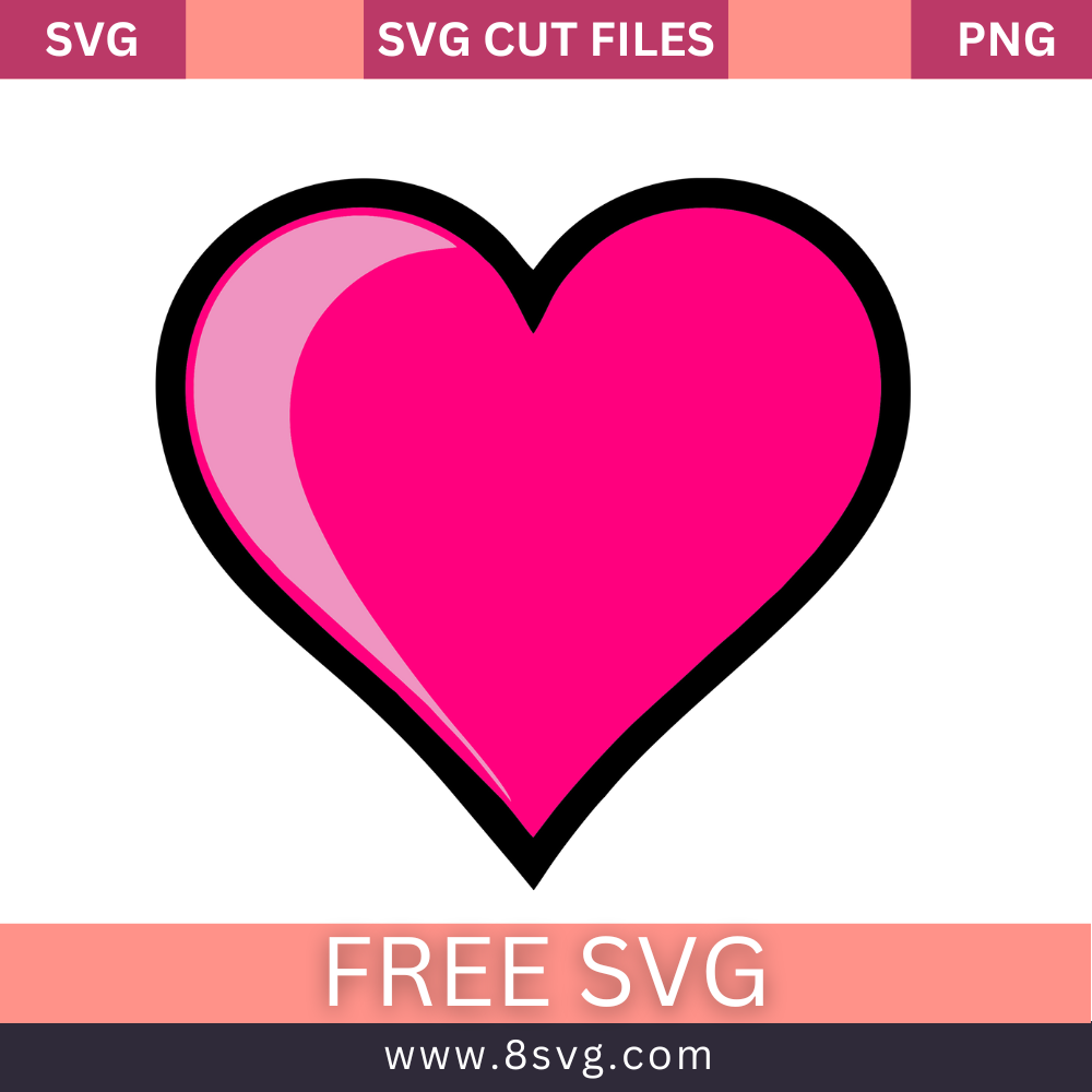 Barbie Heart SVG Free Layered for Cricut and Silhouette
