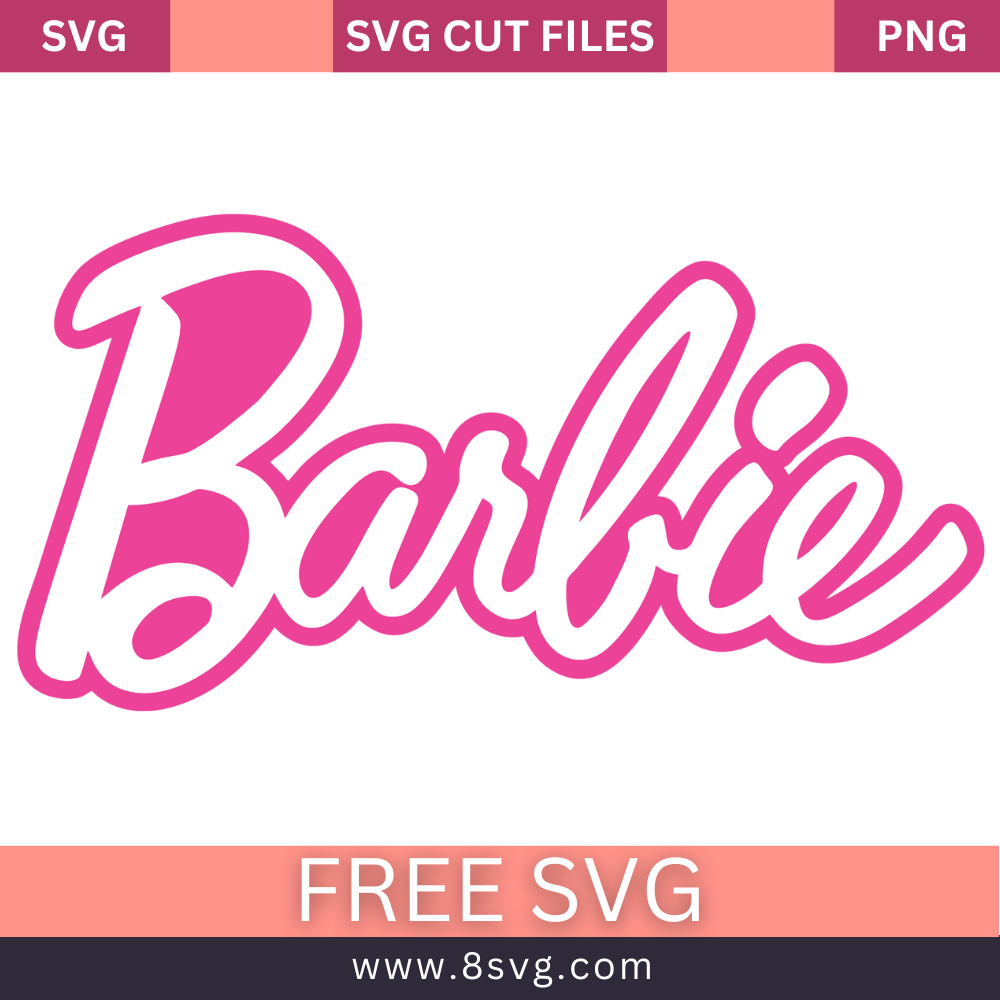 Free Barbie Logo SVG Free for Cricut - Download Now and Craft Away! - High Quality SVG Cut File for Cricut, Silhouette, Cameo