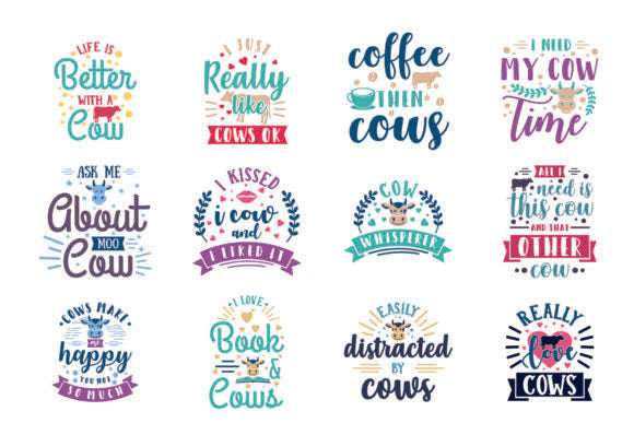 +22 cow svg bundle- 8SVG
