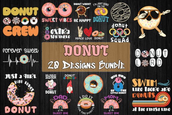 +24 donut svg bundle- 8SVG