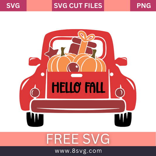 Fall Truck Svg Free Cut File For Cricut