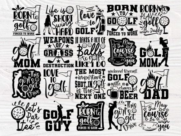+60 golf svg bundle- 8SVG