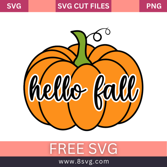 Hello Fall Svg Free Cut File Fo Cricut