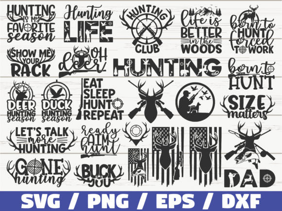 +55 hunting svg bundle- 8SVG