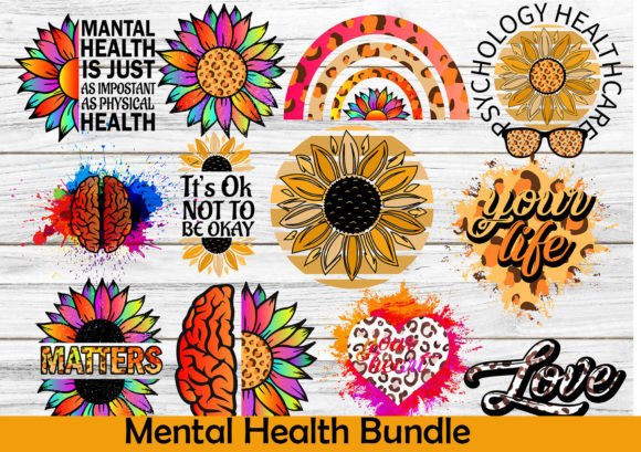 +23 mental health svg bundle- 8SVG