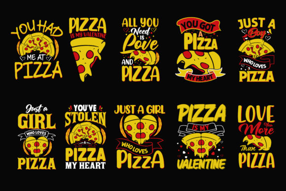 +55 pizza day svg bundle- 8SVG