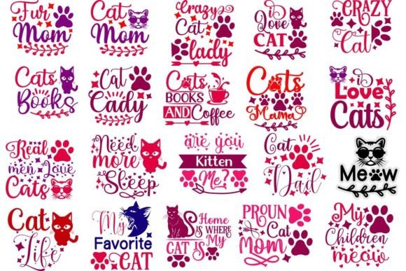 +30 Cat SVG Bundle- 8SVG