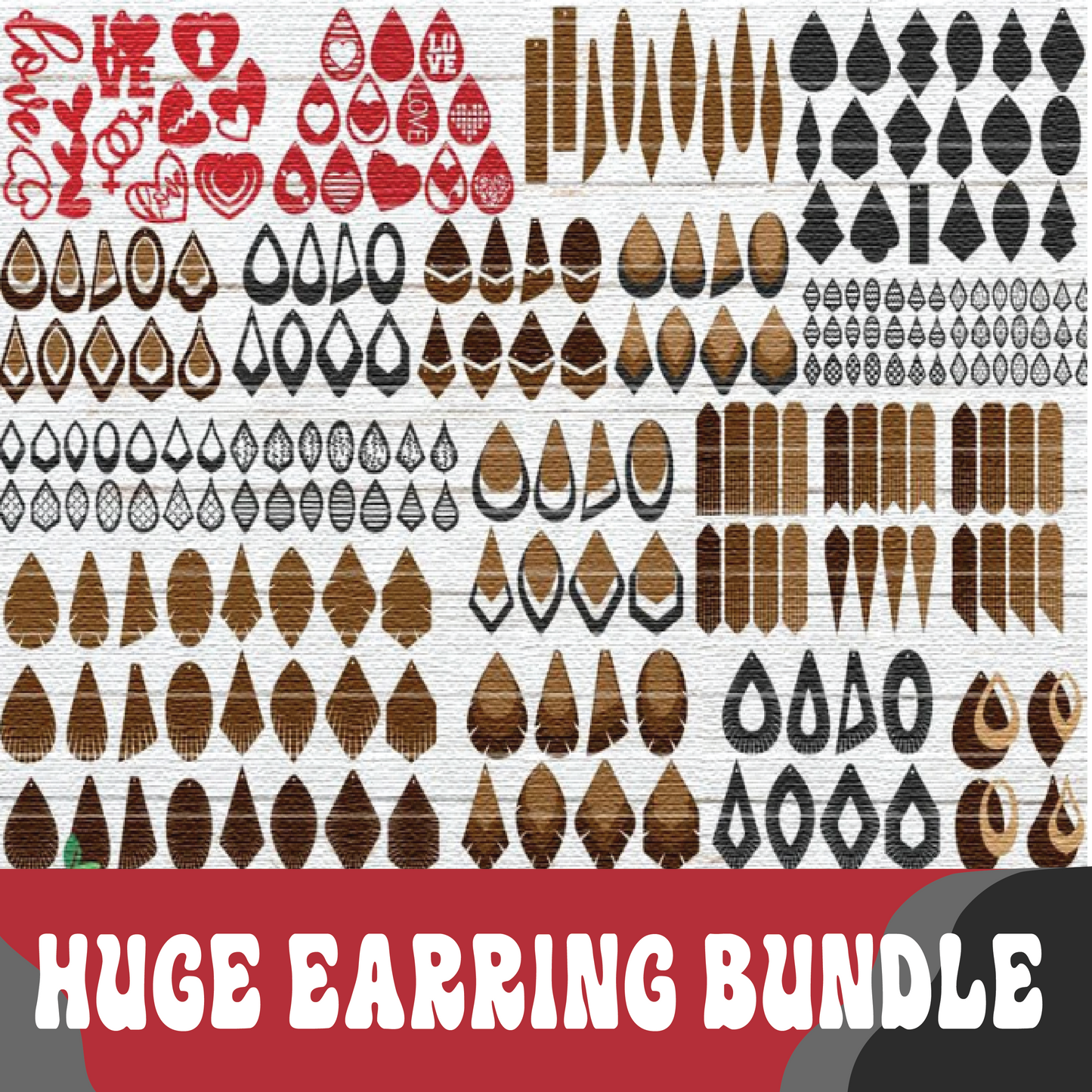 Huge Earring SVG Bundle- 8SVG