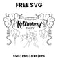 Retirement Party Balloons SVG Free – Celebration Word Art Cut File-8SVG