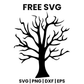 Spooky Tree SVG Free – Bare Halloween Tree Silhouette Cut File-8SVG