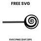 Spiral Lollipop SVG Free – Long Stick Candy Pop Cut File