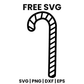 Striped Candy Cane SVG Free – Halloween Candy Cut File