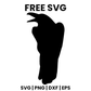 Cawing Crow SVG Free – Open Beak Blackbird Silhouette Cut File-8SVG