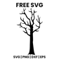 Dead Tree SVG Free – Tall Creepy Halloween Tree Silhouette-8SVG