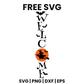 Welcome Witch Porch Sign SVG Free – Halloween Vertical Sign Cut File-8SVG