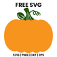 Solid Orange Pumpkin SVG Free – Smooth Vine Pumpkin Cut File-8SVG