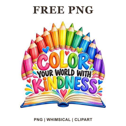 Whimsical Pencil Rainbow Clipart PNG