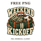 Whimsical Weekend Kickoff Soccer Clipart PNG