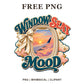 Whimsical Window Seat Mood Airplane Clipart PNG