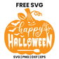 Pumpkin Word Art SVG Free – Happy Halloween Cut File-8SVG