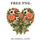 Whimsical Soccer Bloom Soccer Clipart PNG