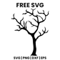 Twisted Tree SVG Free – Crooked Halloween Tree Silhouette Cut File-8SVG