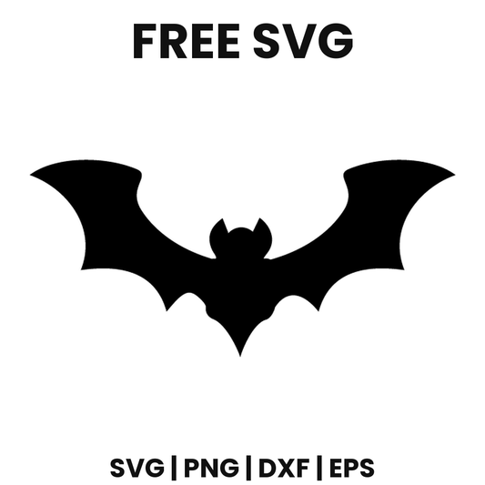 Pointed Bat SVG Free – Sharp Wing Halloween Bat Silhouette-8SVG