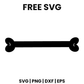 Spooky Bone SVG Free – Halloween Dog Bone Silhouette Cut File-8SVG