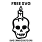 Skull Candle SVG Free – Melting Candle Skull Cut File