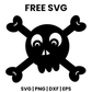 Skull And Crossbones SVG Free – Classic Jolly Roger Cut File-8SVG