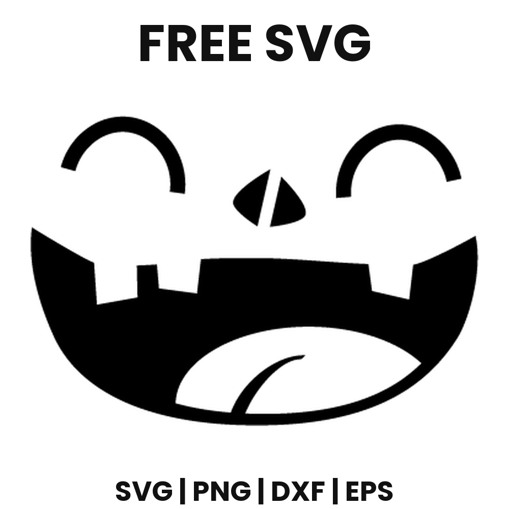 Goofy Pumpkin Face SVG Free – Gap Tooth Jack O Lantern Cut File-8SVG