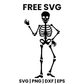 Waving Skeleton SVG Free – Friendly Halloween Cut File-8SVG