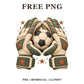 Whimsical Goalkeeper Gloves Soccer Clipart PNG