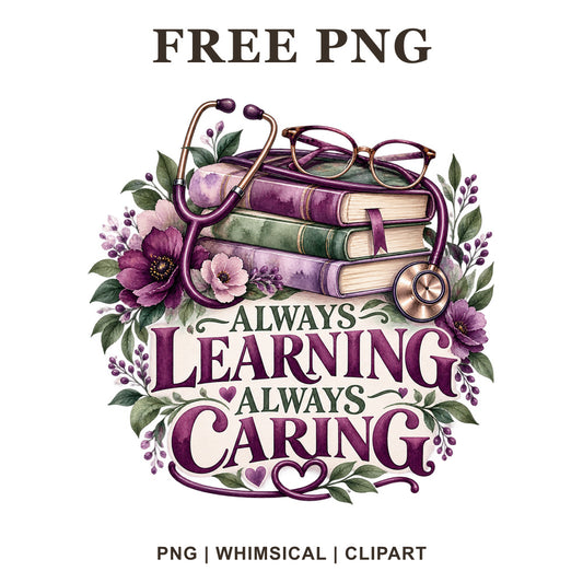 Whimsical Nurse Books Nurse Clipart PNG