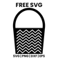 Chevron Bucket SVG Free – Zigzag Trick or Treat Pail Cut File