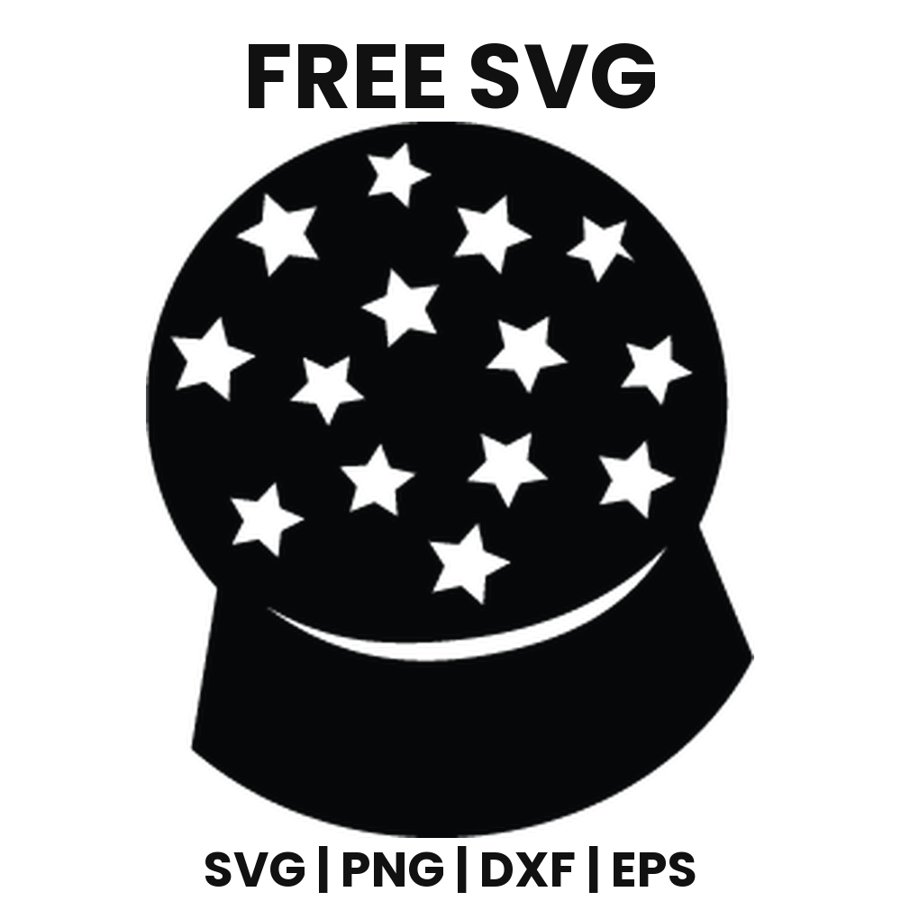 Crystal Ball SVG Free – Fortune Teller Halloween Cut File