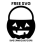 Pumpkin Bucket SVG Free – Jack O Lantern Trick or Treat Pail