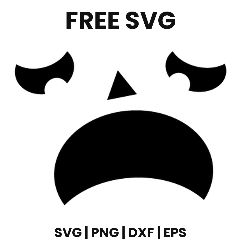 Sad Pumpkin Face SVG Free – Worried Jack O Lantern Cut File-8SVG