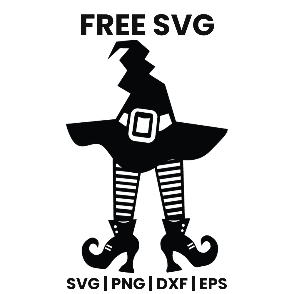 Walking Witch SVG Free – Classic Halloween Cut File