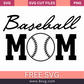 Baseball Mom Svg Free Cut File For Cricut- 8SVG