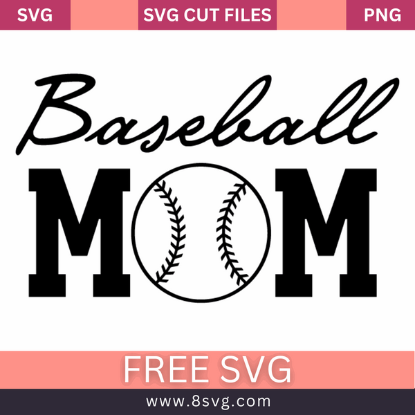 Baseball Mom Svg Free Cut File For Cricut – RNOSA LTD | 8SVG