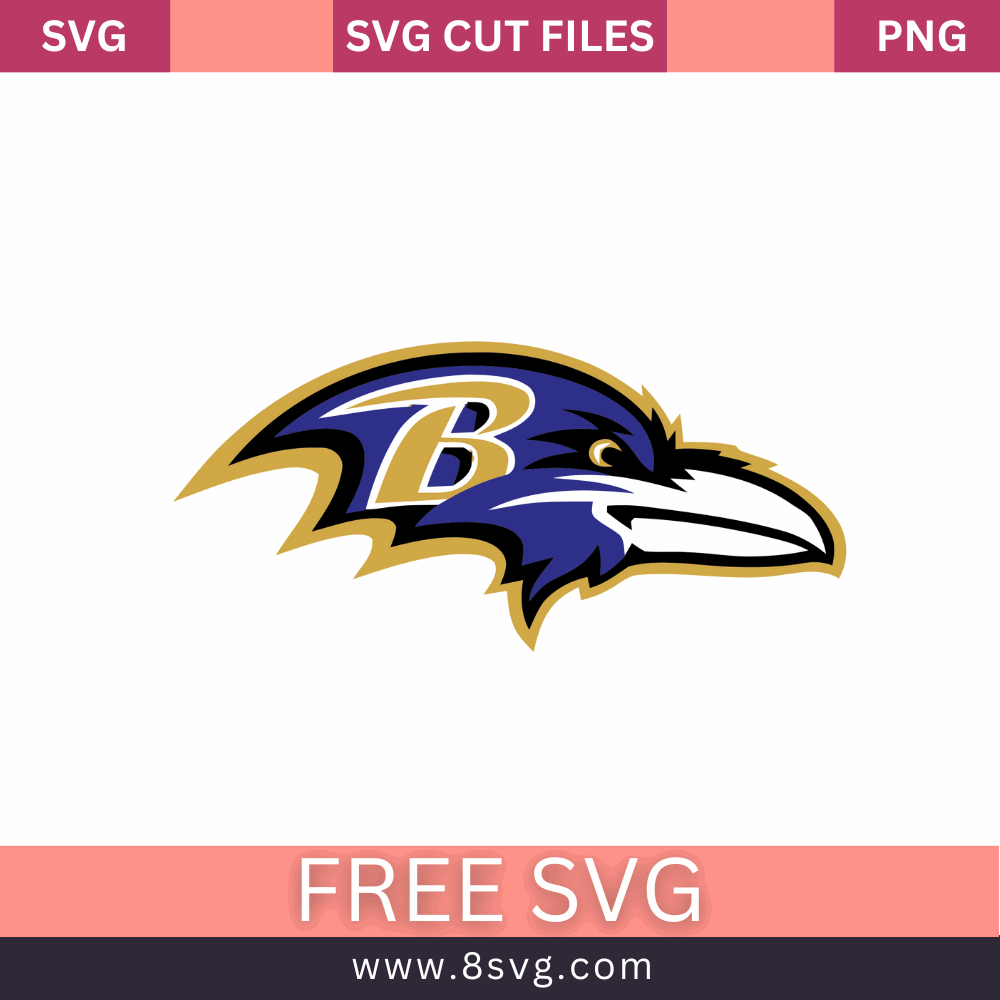 Baltimore Ravens NFL SVG Free Cut File for Cricut – RNOSA LTD | 8SVG